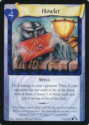 Harry Potter: Chamber of Secrets (Base Set) card 116 Howler