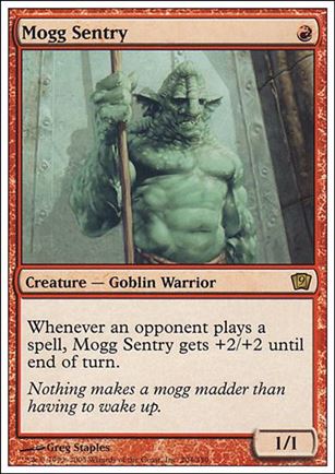 Magic the Gathering: 9th Edition (Base Set) card 204 Mogg Sentry