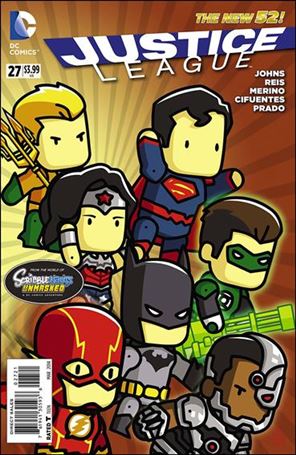 Justice League (2011) issue 27-D Jon Katz 1:25 Scribblenauts Cover