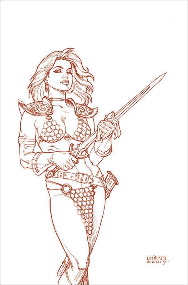Red Sonja (2019) issue 13-O Joseph Michael Linsner 1:25 Blood Red Cover