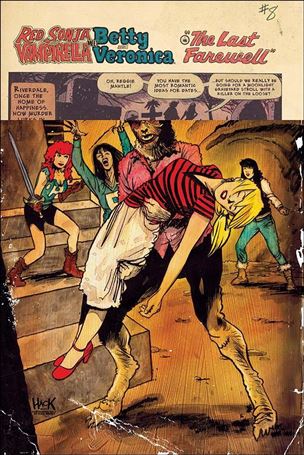 Red Sonja and Vampirella Meet Betty and Veronica issue 8-B Robert Hack Cover