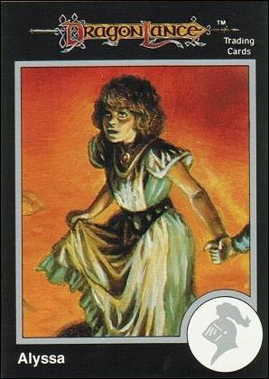 TSR 1991 Trading Cards Premier Edition Factory Set (Base Set) card 45 DragonLance - Alyssa