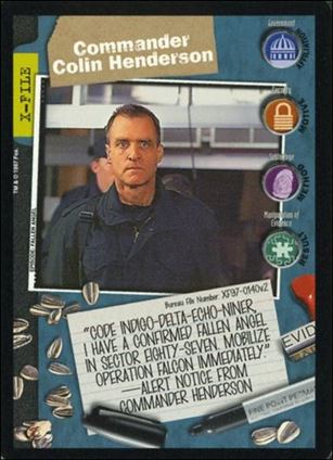 X-Files: The Truth Is Out There (Base Set) card XF97-0140v2 Commander Colin Henderson