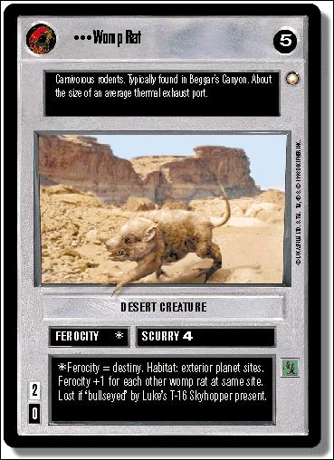 Star Wars: Special Edition Limited (Base Set) card 53 Womp Rat