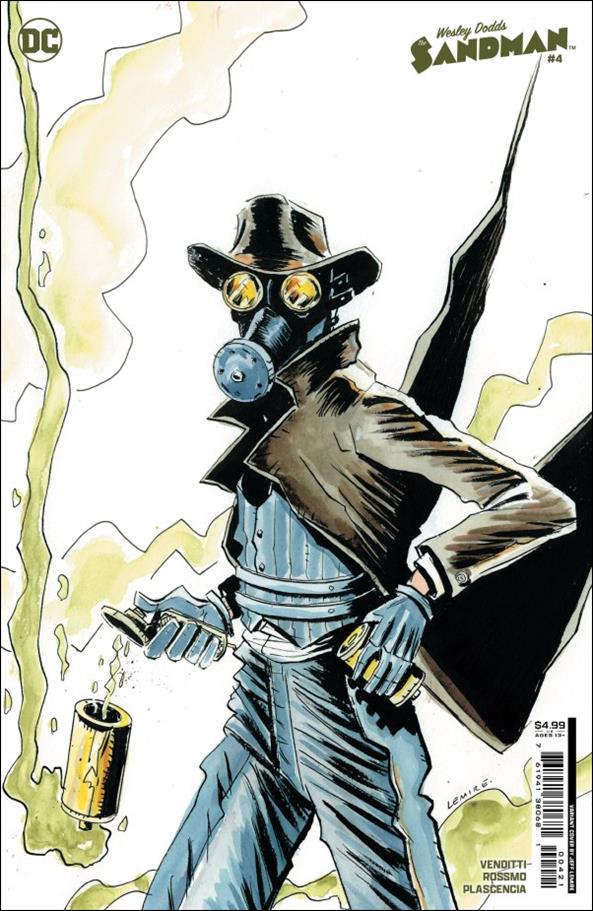 Wesley Dodds: The Sandman issue 4-B Jeff Lemire Cardstock Cover