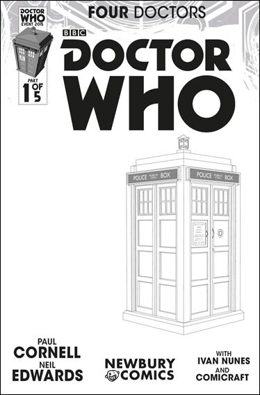 Doctor Who Event 2015: Four Doctors issue 1-P Newbury Comics Exclusive Sketch Cover