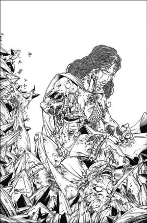 Die!namite Never Dies issue 1-P Jamie Biggs 1:21 Black & White Virgin Cover