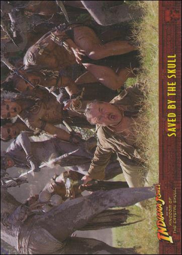 Indiana Jones and the Kingdom of the Crystal Skull (Base Set) card 66 Saved by the Skull