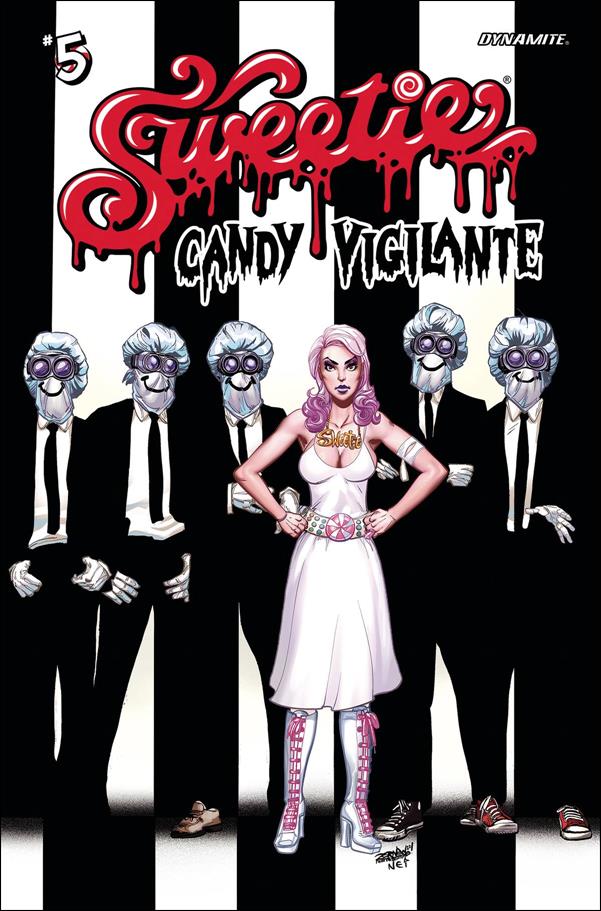 Sweetie Candy Vigilante (2022) issue 5-G Jeff Zornow Rock Album Homage Cover