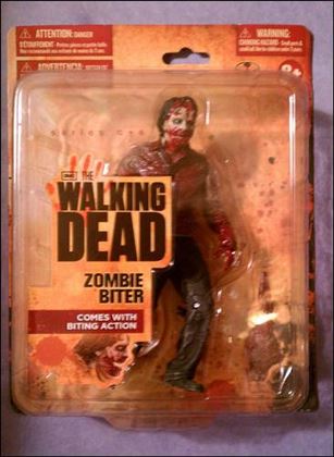 Walking Dead (TV Series 1)  figure 4-B Zombie Biter (Wal-Mart Exclusive)