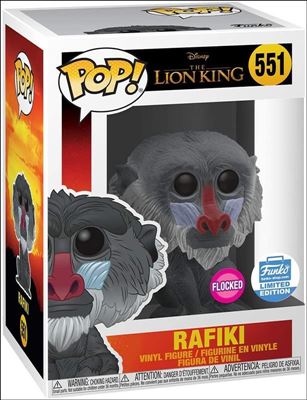 POP! Disney figure 551-B Rafiki (Flocked) Funko Shop Exclusive
