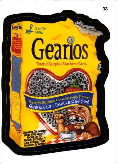 Wacky Packages All-New: Series 1 (Base Set) card 33 Gearios