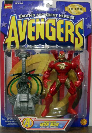 Avengers (1997) figure 4 Heroes Reborn Iron Man (w/ Power Converter)