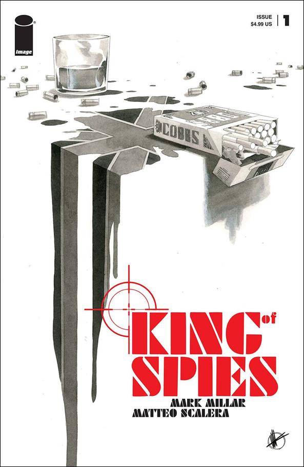 King of Spies issue 1-B Matteo Scalera Black & White Cover
