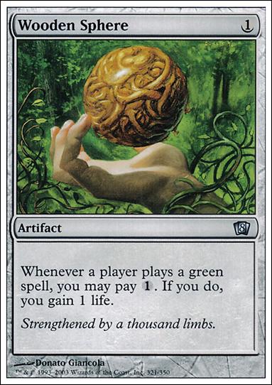 Magic the Gathering: 8th Edition (Base Set) card 321 Wooden Sphere