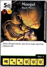 DC Comics Dice Masters War of Light card 93 Mongul: Black Mercy
