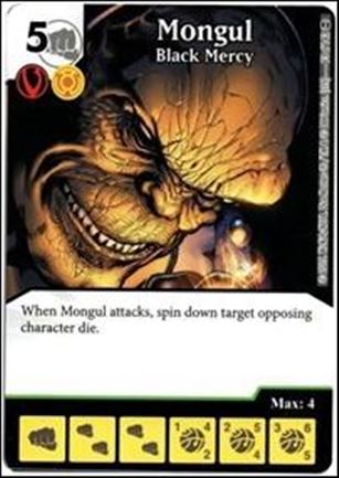 DC Comics Dice Masters War of Light card 93 Mongul: Black Mercy