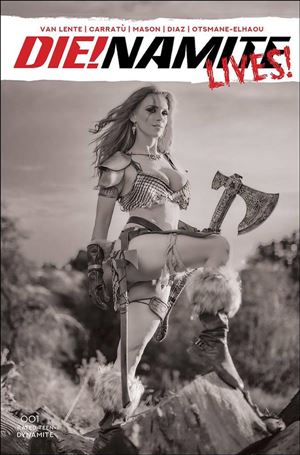 Die!namite Lives! issue 1-O 1:30 Black & White Cosplay Photo Cover