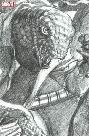 Venom (2022) issue 18-E Alex Ross 1:100 Lizard Virgin Sketch Cover