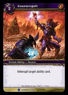 World of Warcraft: Heroes of Azeroth (Base Set) card 51 Counterspell