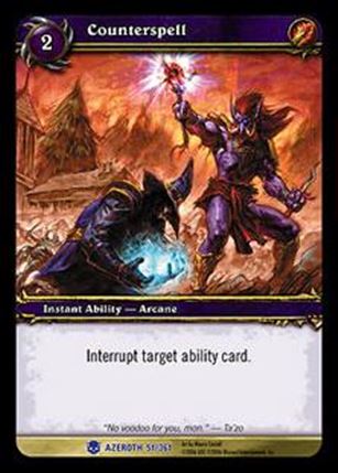 World of Warcraft: Heroes of Azeroth (Base Set) card 51 Counterspell