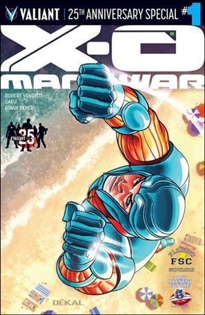 X-O Manowar: Valiant 25th Anniversary Special issue 1-C Dekal Florida Supercon / Past Present Future Cover