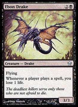Magic the Gathering: Fifth Dawn (Base Set) card 48 Ebon Drake