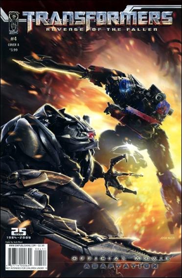 Transformers: Revenge of the Fallen Official Movie Adaptation issue 4 Josh Nizzi Cover