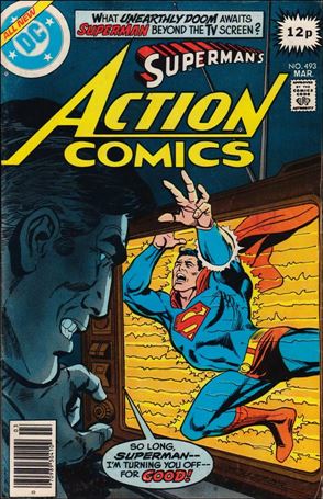 Action Comics (1938) issue 493-B UK Price Cover
