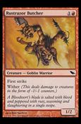 Magic the Gathering: Shadowmoor (Base Set) card 105 Rustrazor Butcher