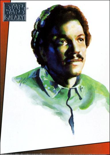 Star Wars Galaxy: Series 1 (Factory Base Set) card 9 Lando Calrissian