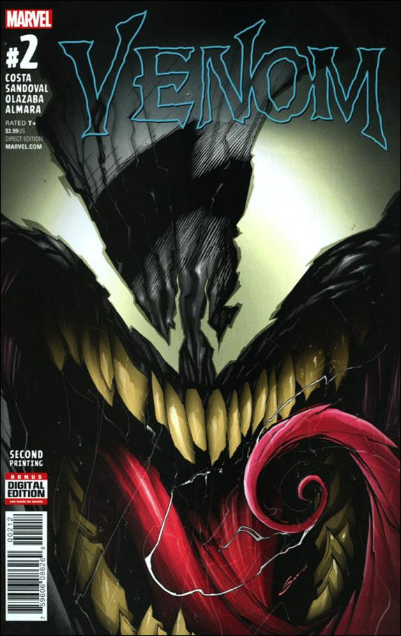 Venom (2017) issue 2-C Gerardo Sandoval Cover (2nd Printing)