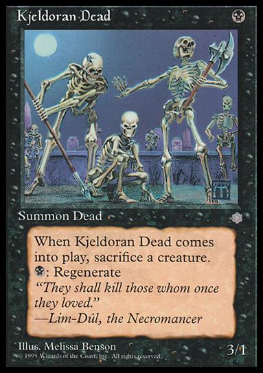Magic the Gathering: Ice Age (Base Set) card 137 Kjeldoran Dead
