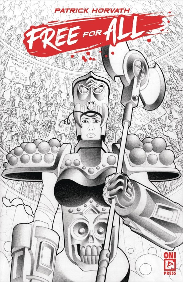 Free for All issue 1-F Matt Lesniewski B&W 1:10 Cover