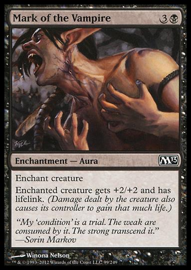 Magic the Gathering: 2013 Core Set (Base Set) card 99 Mark of the Vampire