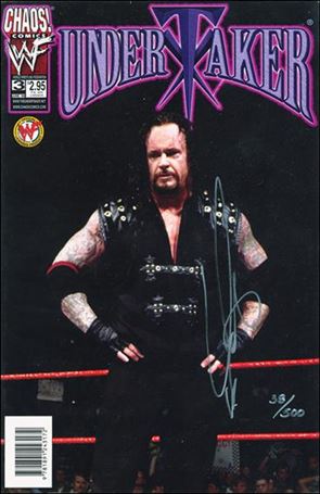Undertaker issue 3-C Dynamic Forces Cover (Signed by Undertaker) 1/500