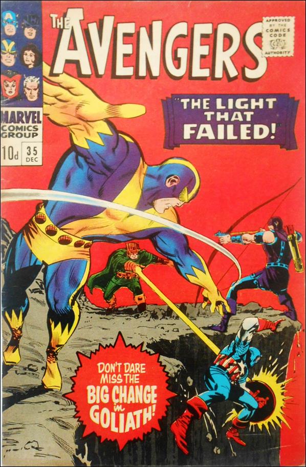 Avengers (1963) issue 35-B UK Price Cover