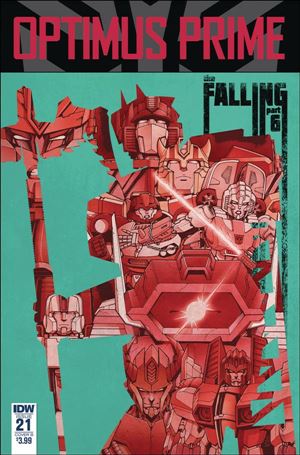 Optimus Prime issue 21-B Casey W. Coller Cover