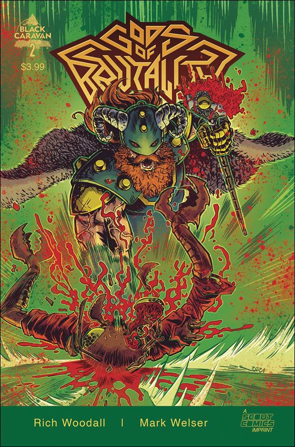Gods of Brutality issue 2-B Rich Woodall Cover