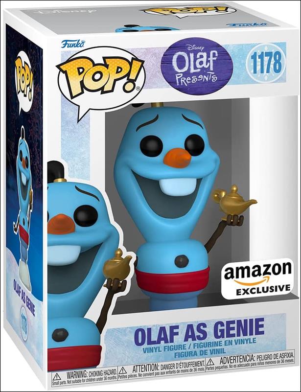 POP! Disney figure 1178 Olaf as Genie Amazon Exclusive
