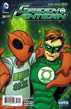 Green Lantern (2011) issue 34-D Selfie Cover