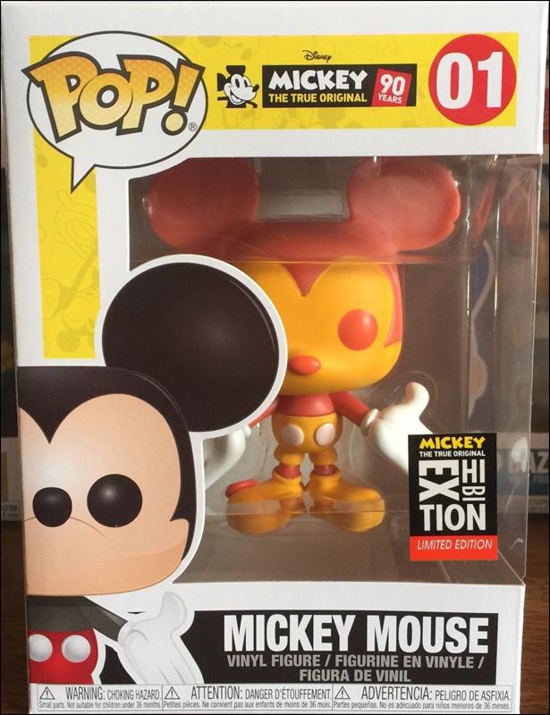 POP! Disney figure 1-K Mickey Mouse (Orange & Yellow) NYC Exhibition