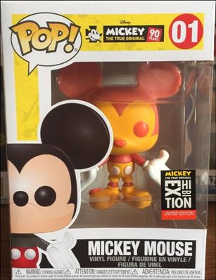 POP! Disney figure 1-K Mickey Mouse (Orange & Yellow) NYC Exhibition