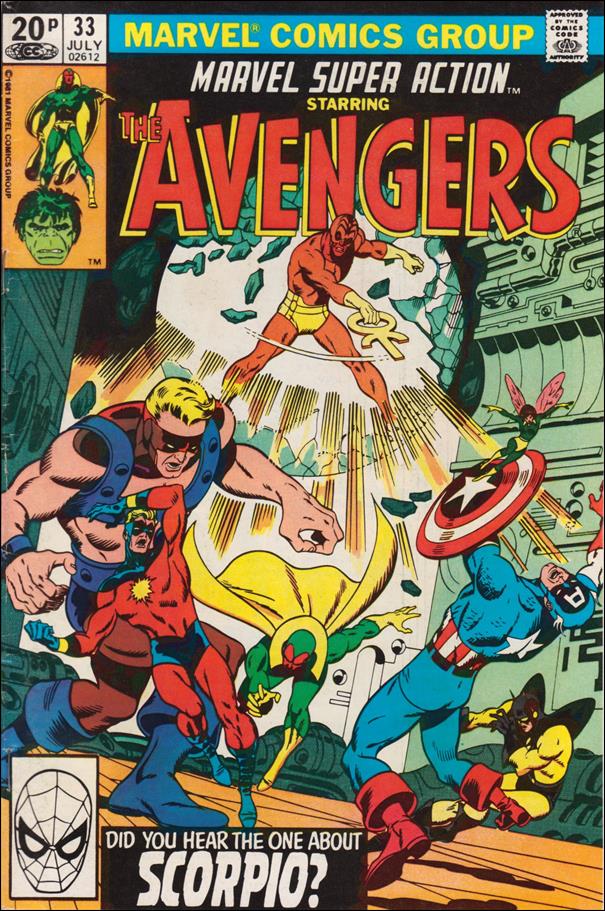 Marvel Super Action (1977) issue 33-B UK Price Cover