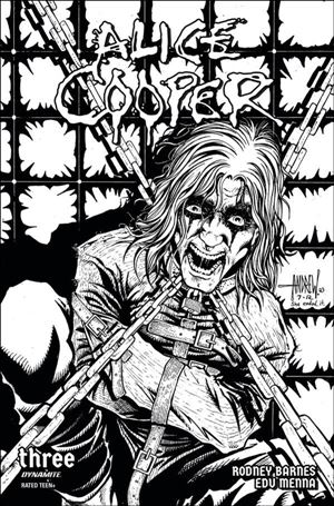 Alice Cooper (2023) issue 3-D Andrew Mangum 1:10 Line Art Cover
