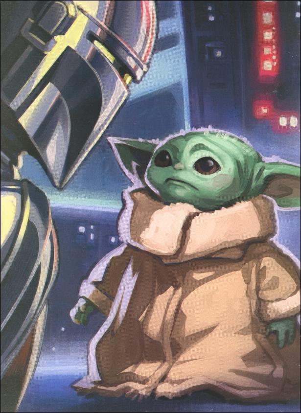 Star Wars Insider issue 202-E Unknown Comics Mandalorian and Grogu Virgin Cover