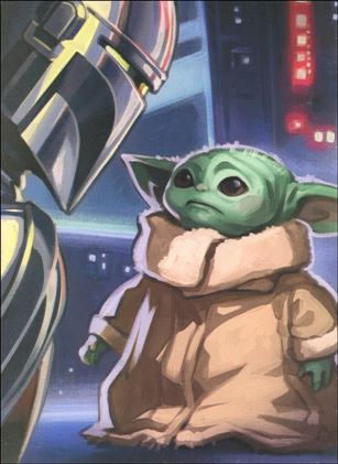 Star Wars Insider issue 202-E Unknown Comics Mandalorian and Grogu Virgin Cover
