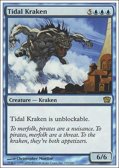 Magic the Gathering: 9th Edition (Base Set) card 105 Tidal Kraken