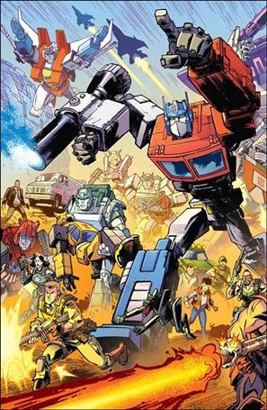 Transformers (2023) issue 9-F Jason Howard EU Ann. Connecting Virgin Cover