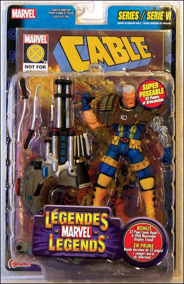 Marvel Legends (Series 6) figure 1-C Cable (Blue & Yellow Costume) (Canada)